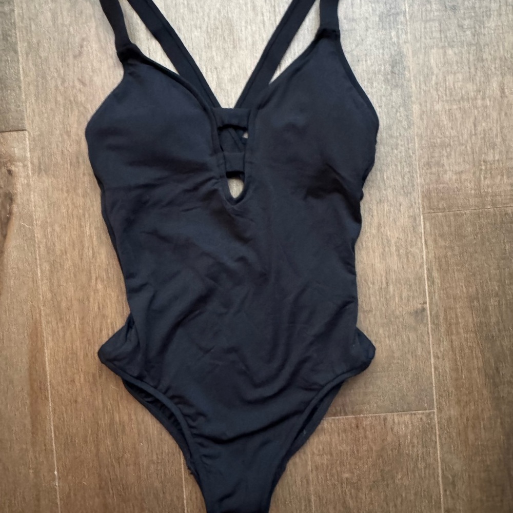Seafolly Black One Piece Swimsuit with Criss-Cross Straps